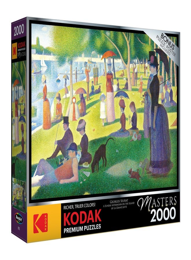 RoseArt - Kodak Premium Masters - A Sunday Afternoon on The Island of La Grand Jatte by Georges Seurat - 2000 Piece Jigsaw Puzzle for Adults - Image 2